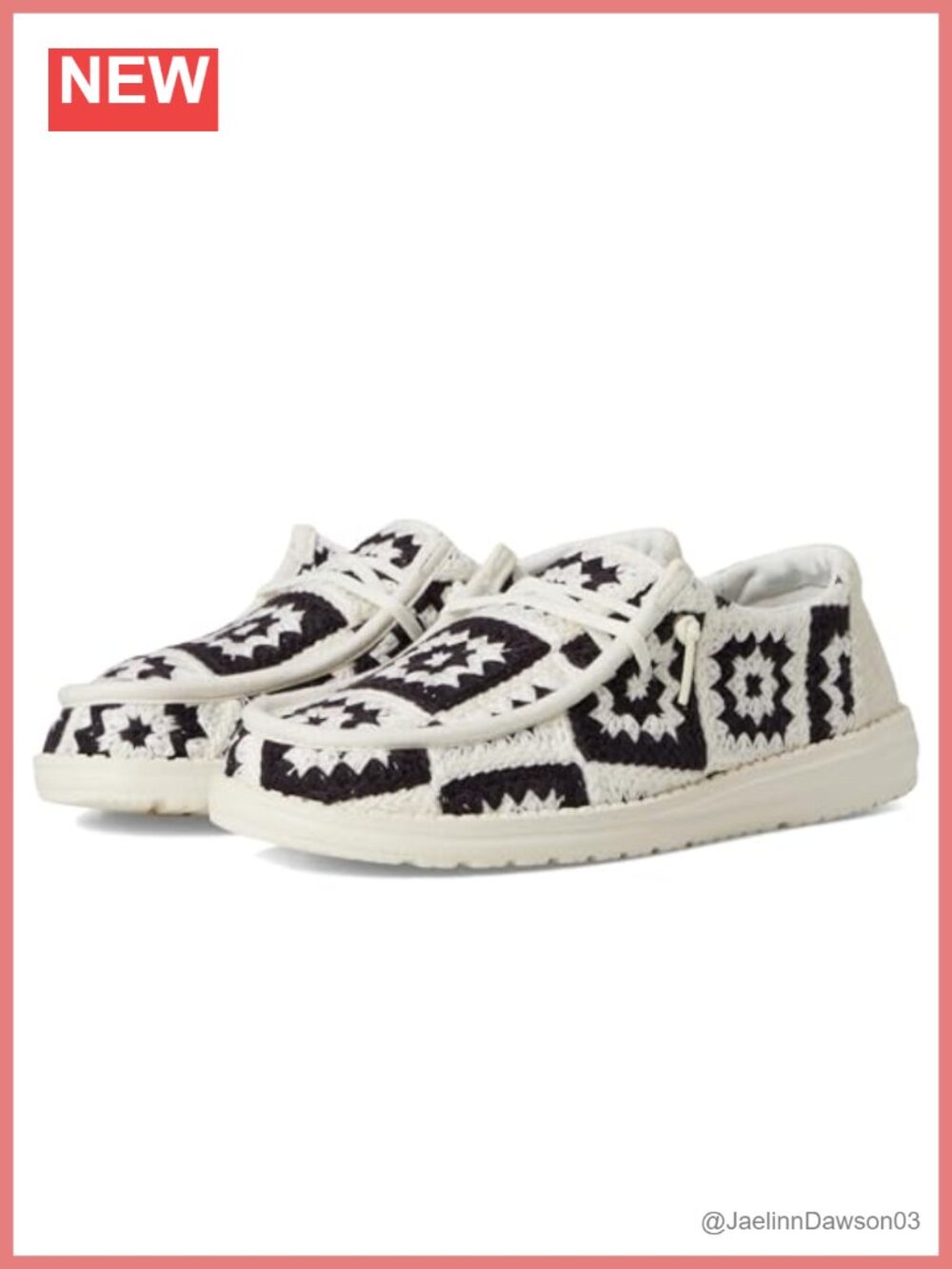 Women's Crochet Loafers Slip-Ons Comfortable Casual Shoes EVA Foam